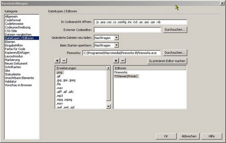 Dreamweaver Settings 02