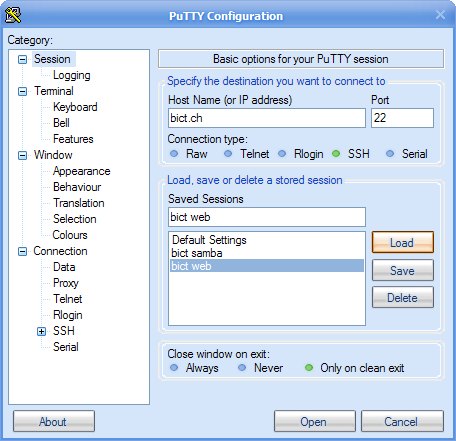 PuTTy Config